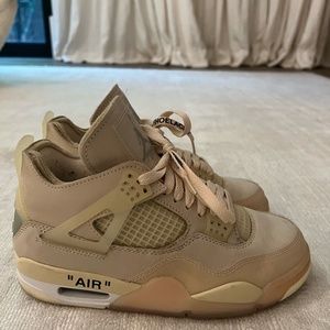 2020 Off White x Wins Air Jordan 4 SP 'Sail'